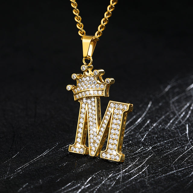 Zircon Alphabet Necklace