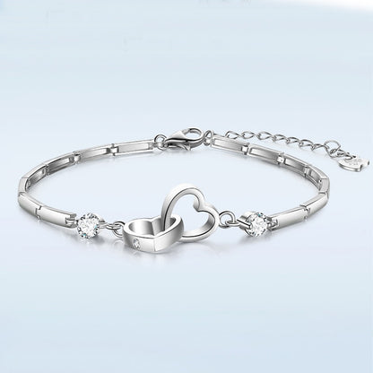 Double Heart Bracelet